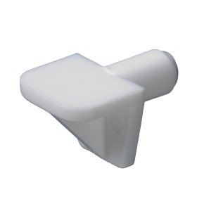 Lentynos laikiklis HETTICH, pak. 20 vnt. plastikas, 5mm, baltos sp., 89279