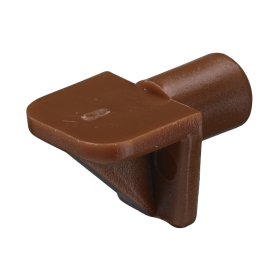 Lentynos laikiklis HETTICH, pak. 20 vnt. 6mm, plastikas, rudos sp., 89275