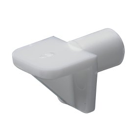 Lentynos laikiklis HETTICH, pak. 20 vnt. plastikas, 6mm, baltos sp., 89283