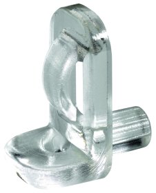 Stiklo lentynos laikiklis HETTICH, pak. 8 vnt. 5mm, baltos sp., 89368