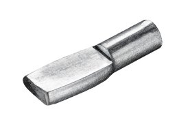 Lentynos laikiklis HETTICH, pak. 20 vnt. 4mm, cinkuotas, 9116199