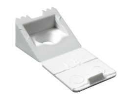 Tvirtinimo kampukas HETTICH, pak. 20 vnt. 16x16x8mm, baltos sp., 9184279