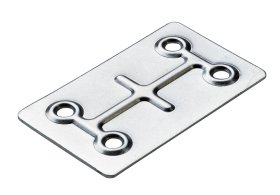 Jungiamoji plokštelė HETTICH, 66x40mm, cinkuotas, 9210153