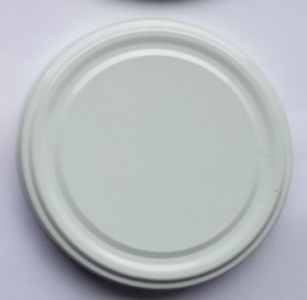 Užsukami dangteliai, 82 mm, balti, 10 vnt.