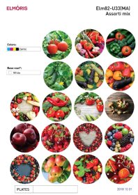 Užsukami dangteliai, 82 mm, asorti, 10 vnt.