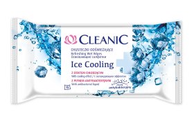 Drėgnos servetėlės CLEANIC Ice, 15 vnt.