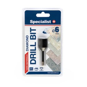 Deimantinis grąžtas SPECIALIST+, 6 mm, kampiniui šlifuokliui