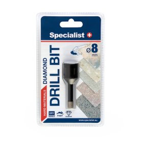 Deimantinis grąžtas SPECIALIST+, 8 mm, kampiniui šlifuokliui