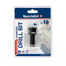 Deimantinis grąžtas SPECIALIST+, 16 mm, kampiniui šlifuokliui