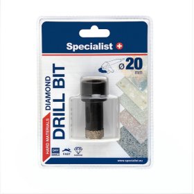 Deimantinis grąžtas SPECIALIST+, 20 mm, kampiniui šlifuokliui