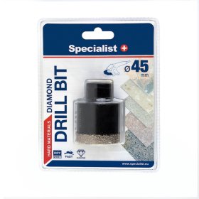 Deimantinis grąžtas SPECIALIST+, 45 mm, kampiniui šlifuokliui