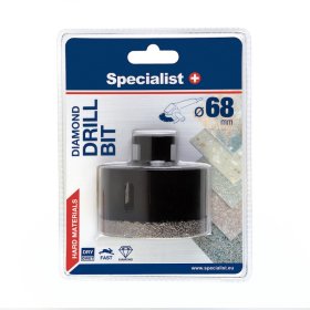 Deimantinis grąžtas SPECIALIST+, 68 mm, kampiniui šlifuokliui