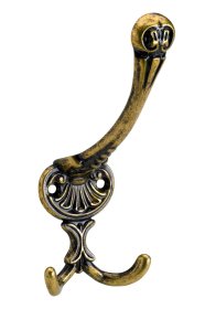 Rūbų kabliukas antik, dvig, did., HETTICH, dengtas žalvariu, 4870