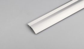 Aliumininė grindų juostelė ARCANSAS 025H3/90, 1800 x 40 mm, reguliuojamas aukštis 6-10 mm, anoduotas, sidabro spalvos, satinas "graned"