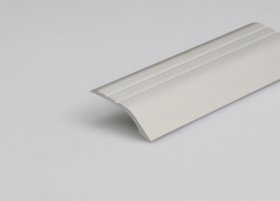 Aliumininė grindų juostelė ARCANSAS 032K1/90, 1800 x 29 mm, h-8 mm, anoduotas, sidabro spalvos, satinas "grained"