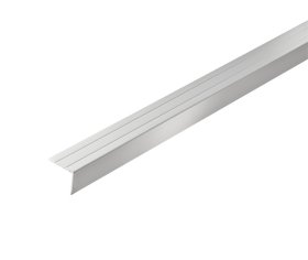 Aliumininė grindų juostelė ARCANSAS 045A1/90, 1800 x 25 x 20 mm, anoduota, sidabro spalvos, sanitas "grained"