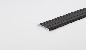 Aliumininė grindų juostelė ARCANSAS 046N/63, 900 x 25 mm, anoduota, juodos spalvos, šlifuota