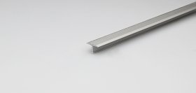 Aliumininė grindų juostelė ARCANSAS 063A6/90, 900 x 14 mm, h-9 mm, anoduota, sidabro spalvos, satinas