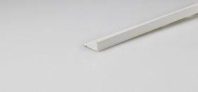 Kampas plytelėms ARCANSAS 391M/L/01, 2500 x 23 x 8 mm, plastikinis, išorinis, "edge" , baltas matinis