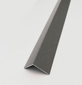 Kampas plytelėms ARCANSAS 851D/105, 2600 x 15 x 15, aliuminis, akmens imitacija, antracito spalvos