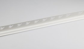Kampas plytelėms ARCANSAS 081E/01, 2500 x 25 x 8 mm, plastikinis, vidinis, baltas, matinis