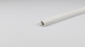 Kampas plytelėms ARCANSAS 252A/01, 2500 x 28 x 10 mm, plastikinis, vidinis, baltas, blizgus
