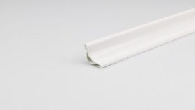 Apdailos juostelė ARCANSAS 081V/01, 2500 x 20 x 20 mm, plastikinė, balta, blizgi