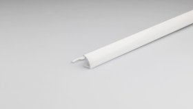 Kampas plytelėms ARCANSAS 254A/51, 2700 x 27 x 10 mm, aliuminis, išorinis, baltas blizgus "powder-coated"