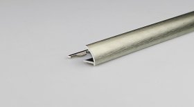 Kampas plytelėms ARCANSAS 254A/96, 2700 x 27 x 10 mm, aliuminis, išorinis, titano spalvos, šlifuotas