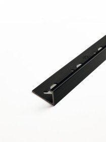 Kampas plytelėms ARCANSAS 061G/63, 2500 x 27 x 10 mm, aliuminis, juodos spalvos, šlifuotas
