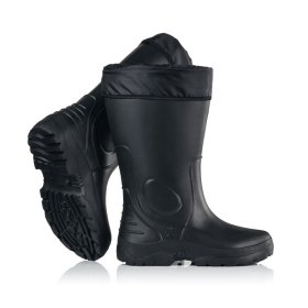 Guminiai batai EVA1, 41/42 dydis, juoda spalva, aukštis 35 cm, pašiltinti, vyriški