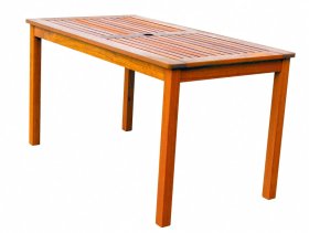 Medinis stačiakampis stalas Vivian 89588, 73,5x75x135cm