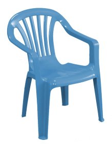 Plastikinė vaikiška kėdutė IPAE PROGARDEN Baby Altea, mėlynos spalvos, maks. apkrova iki 35kg