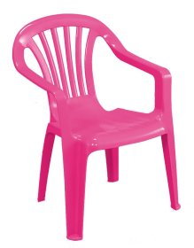 Plastikinė vaikiška kėdutė IPAE PROGARDEN Baby Altea, rožinės spalvos, maks. apkrova iki 35kg