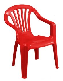 Plastikinė vaikiška kėdutė IPAE PROGARDEN Baby Altea, raudonos spalvos, maks. apkrova iki 35kg