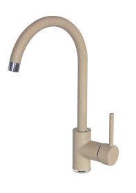 Plautuvės maišytuvas DEANTE Nemezja Ben_762M, U formos snapu, smėlio spalvos