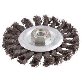 Šepetys metalui su sriegiu kampiniam šlifuokliui VERTO 62H140, 115 mm