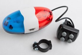 Elektrinis dviračio skambutis POLICE, 4 garsai