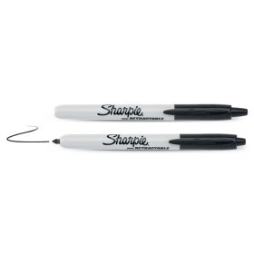 Žymeklis rašalo pagrindu SHARPIE Fin Retractable, juodas, 1 mm, 09-810840