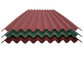 Bituminė danga CORRUBIT , matmenys 930 x 2000 mm,  2,4 mm storis, ruda spalva, svoris 5,5 kg