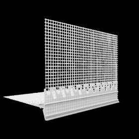 PVC nulašėjimo profilis polistirolui EJOT TKP05/01, ilgis 2 m, 8809012048