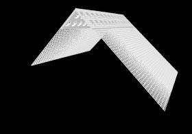 PVC kampinis profilis su tinkleliu EJOT GEW1015, matmenys 100 x 150 x 2500 mm, 8801012548