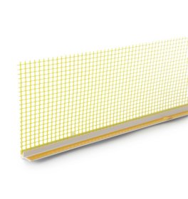  PVC profilis polistirolui EJOT PROFIL APP 06/01,  matmenys 6 x 2400 mm, tinkliuku, popalanginis, 8802012440