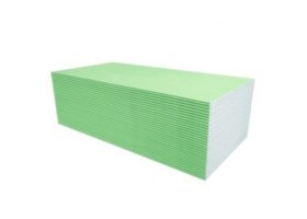 Gipso kartono plokštė NORGIPS GKPI Q, impregnuota, atspari vandeniui, matmenys1200 x 3000 x 12,5 mm, 1 vnt - 3,60 m2
