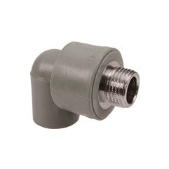 Lituojama alkūnė WAVIN, d25x1/2'' 90°, išorinis sriegis, PPR, 231001004