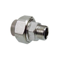 Presuojama jungtis WAVIN, d20x1/2'', metalinė, išorinis sriegis, PPR, 235590011
