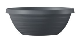 Plastikinis lauko dubuo SCHEURICH METALLIC GREY (276/30), pilkos sp., skersmuo 30 cm.