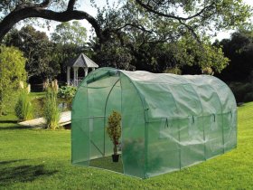 Šiltnamis HERVIN GARDEN GH-066, 2 x 4 x 2 m., armuotos PE plėvelės, 140 g/m2