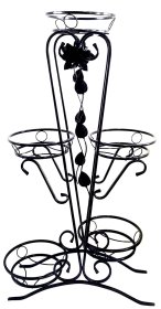 Metalinis stovas gėlėms Dastal, 10-1238J (5-ių vietų), juodos sp., 1150 X 640 mm.