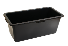 Stačiakampė plastikinė vonelė, 60 l, juoda